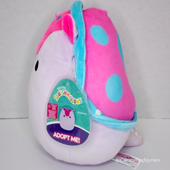 GLYPTODON 🐢 Adopt Me! Plush w FREE Virtual Item Code Original Squishmallow NWT - Picture 2 of 8